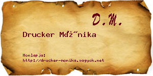 Drucker Mónika névjegykártya